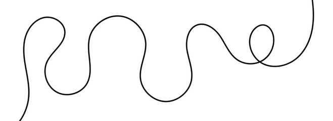 Obraz premium Continuous a single line with weaves.