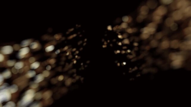 gold bokeh particel efect for decorative backgrounds
