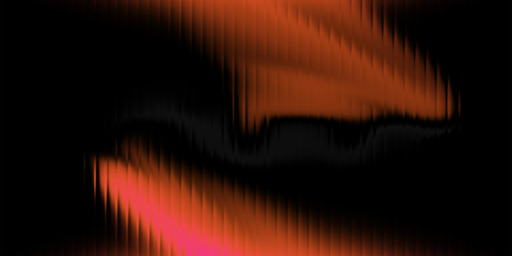 Ribbed fractal glass  background. Holographic vertical stripe pattern. Abstract black background, iridescent texture lines in radiant colors. 