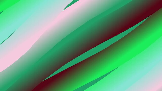 Abstract flowing gradient waves of green pink and maroon abstract digital art background
