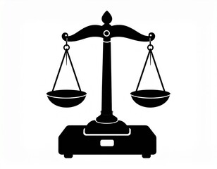 Weight scale silhouette vector art