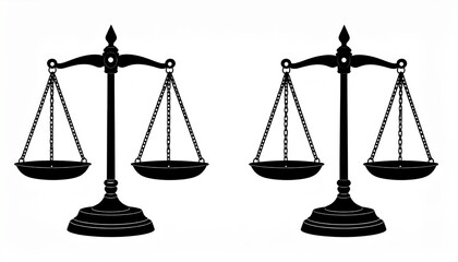 Weight scale silhouette vector art