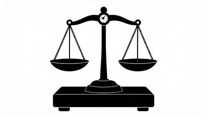 Weight scale silhouette vector art