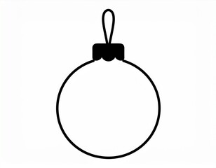 Christmas ornament silhouette vector