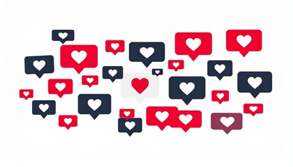 Vector illustration. Instant messengers. Social networks. Bubbles Messages like