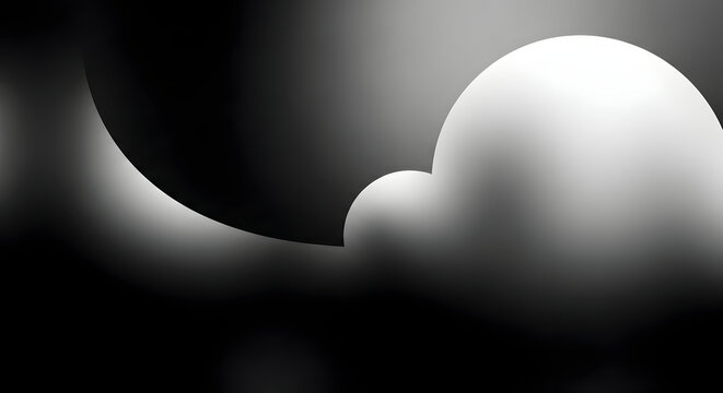 Ligh effect Abstract and White Curved Shapes with Soft Gradient effect stock