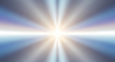 Obraz premium Abstract bright light rays emanating from a central point with soft gradient background.