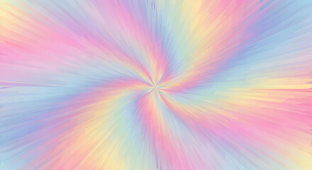 Obraz premium Ligh effect Pastel Rainbow Swirl Explosion Background with Soft Colors abstract beautiful