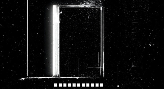 Ligh effect Grungy and white film grain texture with a rectangular frame and light leak effect (18