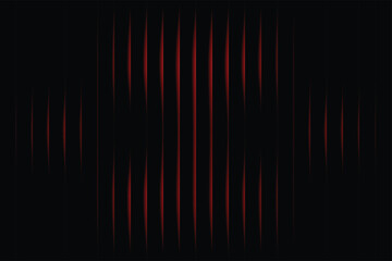 Fototapeta premium Black background with vertical red glowing lines abstract pattern