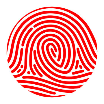 Fingerprint Graphic  illustration element 
