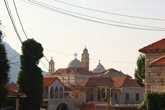 Charming Douma Village with Historic Church and Clock Tower