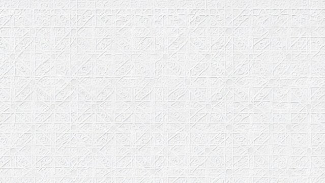 islamic emboss pattern white background design