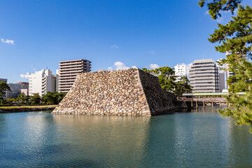 史跡高松城跡玉藻公園　天守台跡　香川県高松市