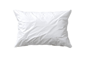 Obraz premium White pillow, wrinkles, top view