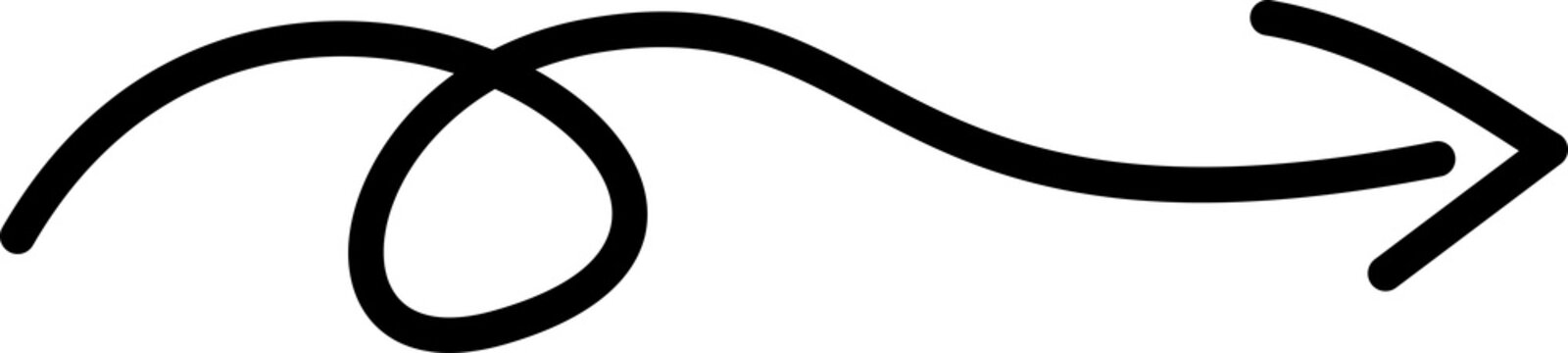 Curly Decorative Arrow