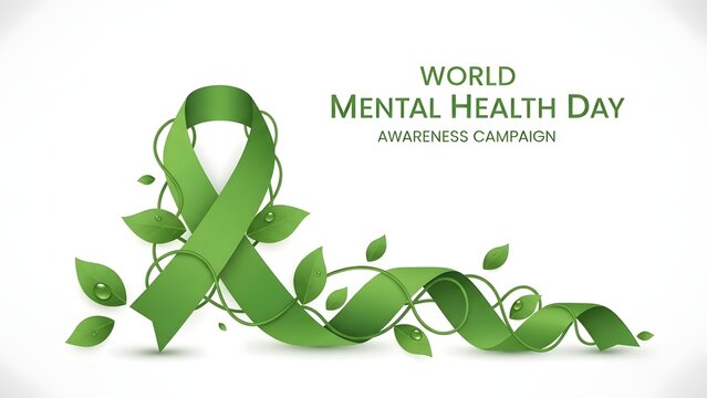 World mental health day awareness campaign promoting global wellness and mental health support