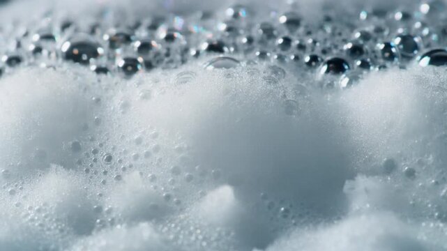 Abstract Foam Bubbles Macro Motion Background Loop