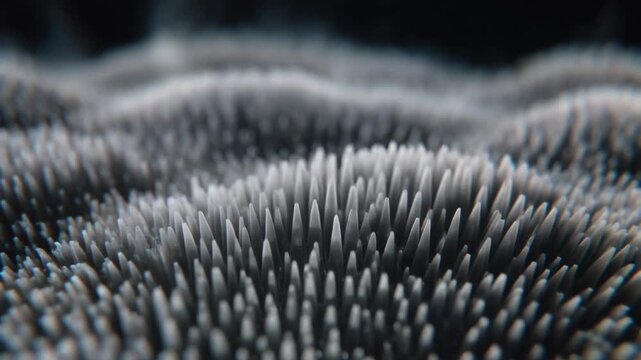 Abstract organic surface motion background with soft flowing depth