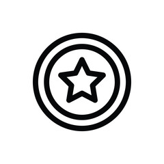 Obraz premium Round Token With A Star