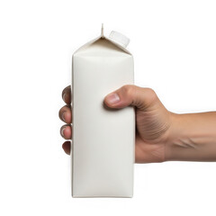 Person holding a large white candle in their right hand