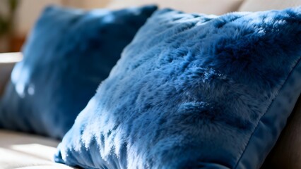 BlueFuzzyPillowsOnCouch