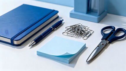 Office supplies on desk