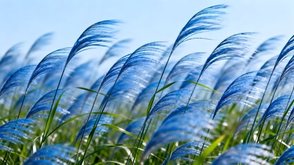 BlueGrassSwayingInWind