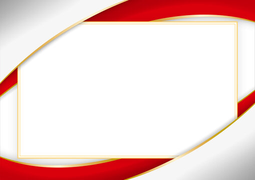 horizontal frame and border with Gibraltarian flag