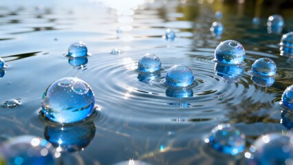 BlueBubblesOnWater