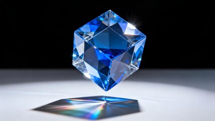FloatingBlueCrystalCube