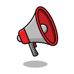 Megaphone speaker illustration design