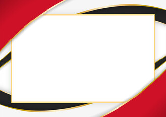 horizontal frame and border with Syrian flag