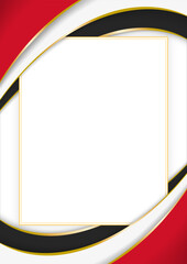 vertical frame and border with Syrian flag