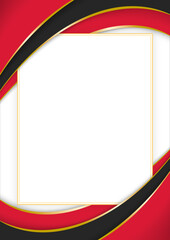 vertical frame and border with Trinidadian flag