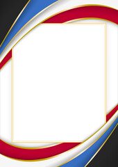 vertical document frame with the colors of the