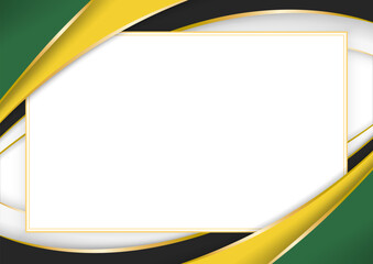 horizontal frame and border with Dominican flag