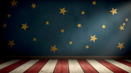 American flag background with stars