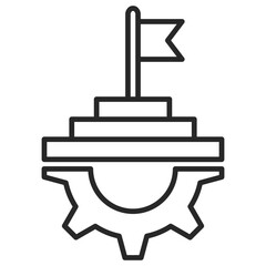 Obraz premium goal icon