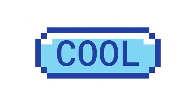 Cool retro pixel button animation. Approval reaction. Chill vibes. Relaxed positive response. Casual reply. Animated 8-bit arcade-style CTA overlay. Classic game-inspired UI call-to-action