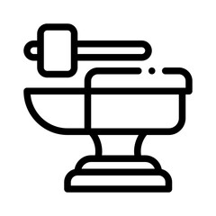 anvil line icon
