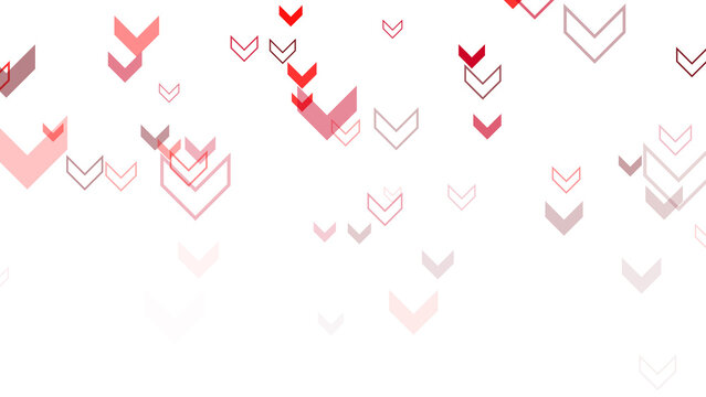 red arrows down falling business financial recession icons on transparent background, png stock market and economy isolated social media design element