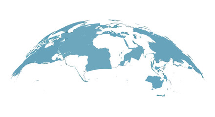 Stylized world map illustration with a focus on africa and europe