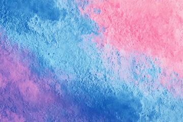 Abstract pastel colored powder explosion in pink, blue and purple hues