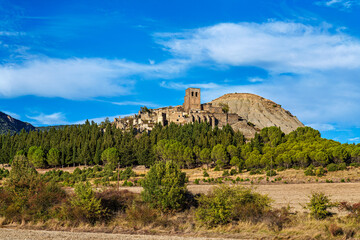 The abandoned Village Esco in Aragon, Spain. It had to make way for the Yesa Dam in 1959.