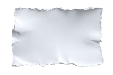 Torn, textured white paper against a black background with uneven edges and slight shadows