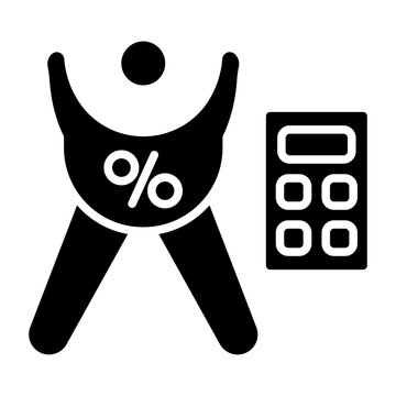 Body Fat Percentage Vector Icon