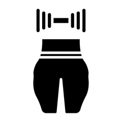 Fototapeta premium Brazilian Booty Workout Vector Icon