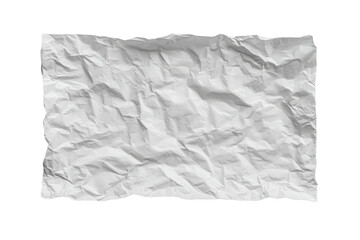 Crumpled, textured white sheet of paper on a black background, with torn edges