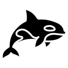 Obraz premium Killer Whale Vector Icon